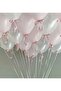 6mm Pink Satin Ready Bow Ribbon 10 Pcs Balloon Ribbon - 6