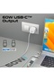 كابل Lightning وUSB-C عالي السرعة 3 في 1 معتمد من MFI، ومخرج USB-C بقوة 60 وات ومخرج Lightning بقوة 27 وات - 4