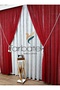 Red Glass Right/Left Inner Tulle Set Tulle Background Curtain - 2