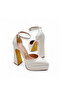 Bridal Shoes, Platform Heel Bridal Shoes, Thick Heel Bridal Shoes - 3