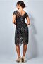 Alluring Amelia Black Flapper Dress - 3