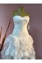 DRAPELY WIPES SKIRT WEDDING GOWN - 5