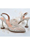 Bride Shoes, Embroidered Bride Shoes, Flower Bride Shoes - 5