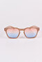 Swan Unisex Luxury Blue Pink Glass Nude Sunglasses - 4