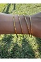 Steel Gold Color 3-Piece Ajda Bracelets - 4