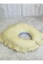 Cotton Ruffle Breastfeeding Pillow and Support Cushion Double Sided 100% Cotton Fabric Printed - 3