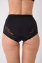 Paranto Model Elastic Waist Transparent Detailed Comfortable and Stylish Women's Panties Black Color - 5
