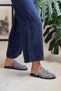 Honey Stone Genuine Suede Buckle Detailed Flat Sole Women's Slippers - 4