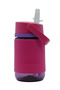 Tritan Hydration Bottle With Rotating Intake Meter - Pink, 12 Oz