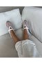 White Women's Mesh Detail Ballerinas - 2