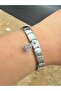 Zircon Single Stone Charm and Italian Steel Bracelet I Special Boxed - 4
