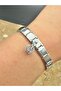 Zircon Single Stone Charm and Italian Steel Bracelet I Special Boxed - 5