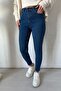 Blue High Waist Pants Skinny Jeans - 3