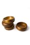 Natural Wooden Serving Bowls |   Set of 4 | Kitchen and Table Decoration-Set of 4 Handmade Wooden Snack Bowls - 4