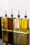 4-Piece 500 ml Oil Pot Silver Cover Glass Oil Pot Olive Oil And Sunflower Oil Labeled Sauce Pot Vinegar Holder