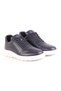 L4502 Comfort Leather Men's Sneakers Navy Blue - 3