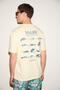 Savor Men's Oversize 100% Cotton Printed Round Neck Yellow T-Shirt - 6
