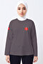 Gray Paramedic Crew Neck Long Sleeve T-Shirt Unisex