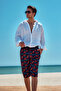 Patterned Men's Shorts Capri Swimsuit RKS-04 Remsa Swimwear