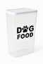 Dog Food Storage Container Transparent Plastic 1.5 kg Food Capacity 3.3 Liters W=16 L=11 Height=27 cm - 5