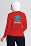 Red Umke Crew Neck Long Sleeve T-Shirt Unisex - 3