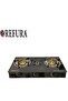 Three Burner Gas Stove w/ Auto Ignition | Glass Top | Compact Design - 2