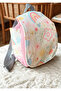 0-7 Years Old Lavender Flower Patterned 101 Children's Backpack 25X22X15 - Colorful and Functional Design