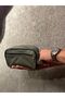 Genuine leather green personal care and travel bag