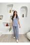 Modal Fabric V-Neck Lycra Comfortable Casual and Stylish Bottom - Top Set Tracksuit Set - 3