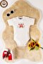 Unisex 100% Organic Cotton Hello Ocean Printed 3-6-9-12 Months 3-Piece Short Sleeve Baby Bodysuit - 3