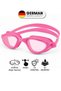 Large Boy Pro Silicone Adult Swimming Goggles Anti-Fog and Waterproof Pink
