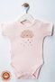 Unisex Baby 100% Organic Cotton Dream Printed 3-6-9-12 Months 3-Piece Short Sleeve Baby Bodysuit - 6