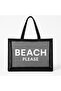 Women's Beach Bag with Transparent Mesh - 3