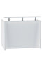 R06 White Office Reception Desk Without Drawers - 120cm