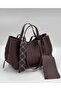 Women's Soft Leather Wallet Side Magnet Expandable Large Size Bag - 4