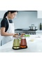 Vacuum Borosilicate Oil Pot Set with Bamboo Lid, Set of 3 Glass Oil Pot Vinegar Pot Granite Bottom - 2