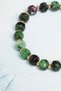 Certified Facet Cut Anyolite & Hematite Bracelet – Spiritual Strength, Courage - 4