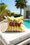 Digital Printed Summer Colorful Pattern Throw Pillow Case. Double Sided Hidden Zippered 2-Piece Throw Pillow Cover - 5