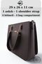 Original Armine Premium Quality Women's Shoulder and Hand Bag Suitable for Daily Use 362 Brown - 7