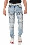 Cd810 Modern Fit Ice Blue Jeans with Pockets - 4