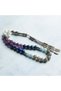 Certified Natural Labradorite, Aquamarine, Lapis, Amethyst and Mother of Pearl Stone 8 mm 33-Piece Sagittarius Rosary - 3