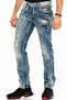 C-1150 Piece Stitched Relaxed Fit Men's Jean Trousers