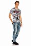 C-1150 Piece Stitched Relaxed Fit Men's Jean Trousers - 6