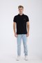 Polo Neck T-Shirt Göktürk Letters Turkish Printed Embroidered Special Design 100% Cotton Slim Fit Zippered - 6