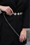 Round Pattern Chain Belt Women's Belt Dress Belt Shirt Belt Coat Belt - 4