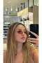 FENDYY COFFEE SUNGLASSES إطار بيضاوي زجاج بني ملون 52 بطاقة