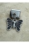 Black Butterfly Italian Bracelet Steel Charm - 4