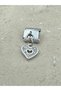 Zircon Stone Heart Italian Bracelet Steel Charm - 5