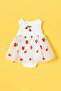 Baby Cherry Pattern Dress Embroidered Party Dress - 2