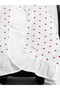 Muslin Heart Color Ruffle Detailed Stroller Cover - 5